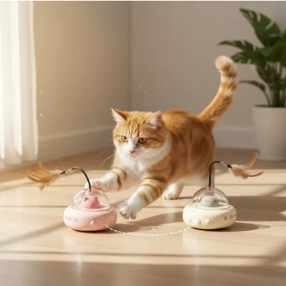 Juguete interactivo "OVNI" para gatos