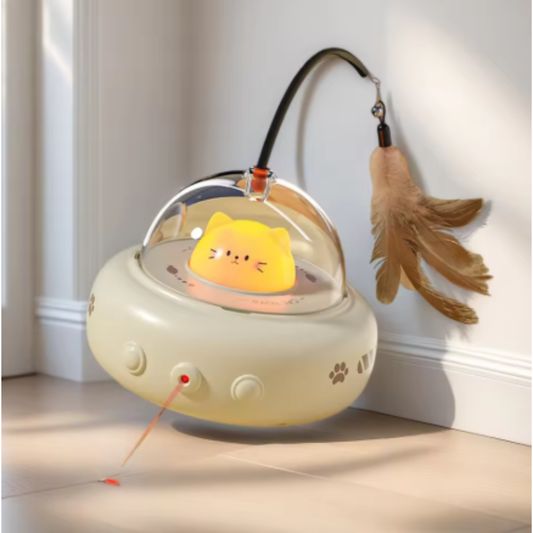 Juguete interactivo "OVNI" para gatos
