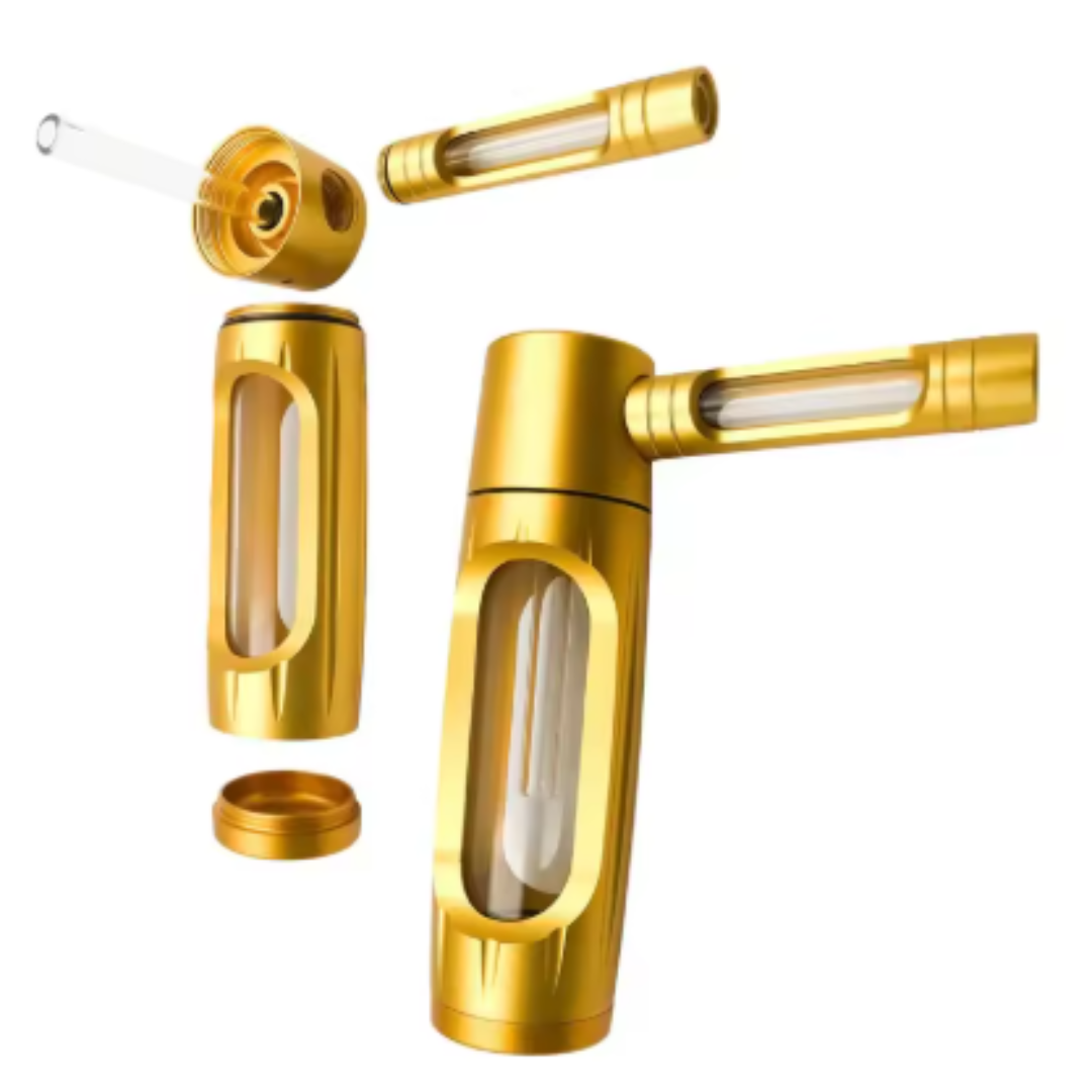 Pipa Portátil de Metal para Tabaco