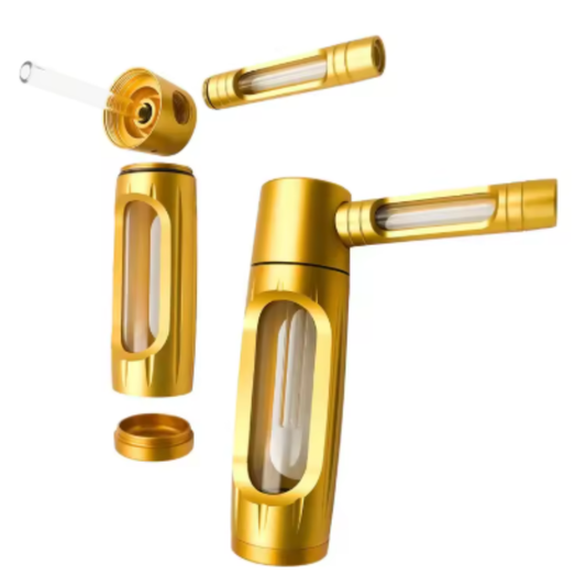 Pipa Portátil de Metal para Tabaco