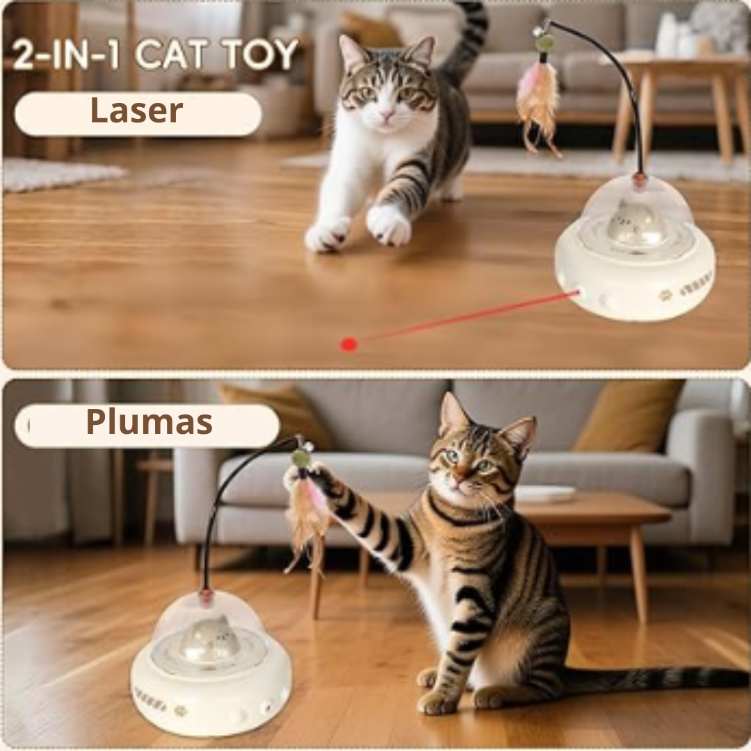 Juguete interactivo "OVNI" para gatos