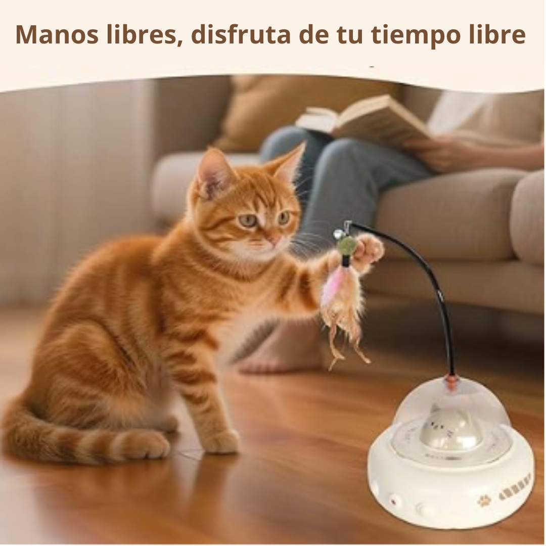 Juguete interactivo "OVNI" para gatos