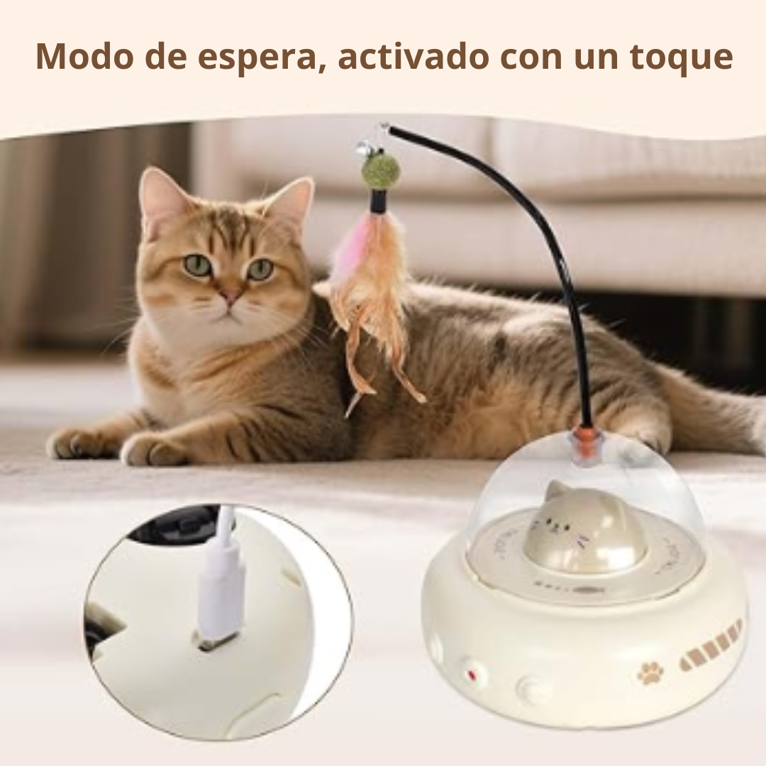 Juguete interactivo "OVNI" para gatos